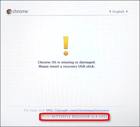 Nedostaje ili je oštećen OS Chrome