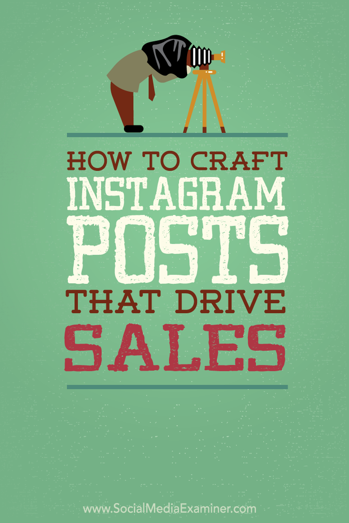 kako objaviti craft instagram postove koji potiču prodaju