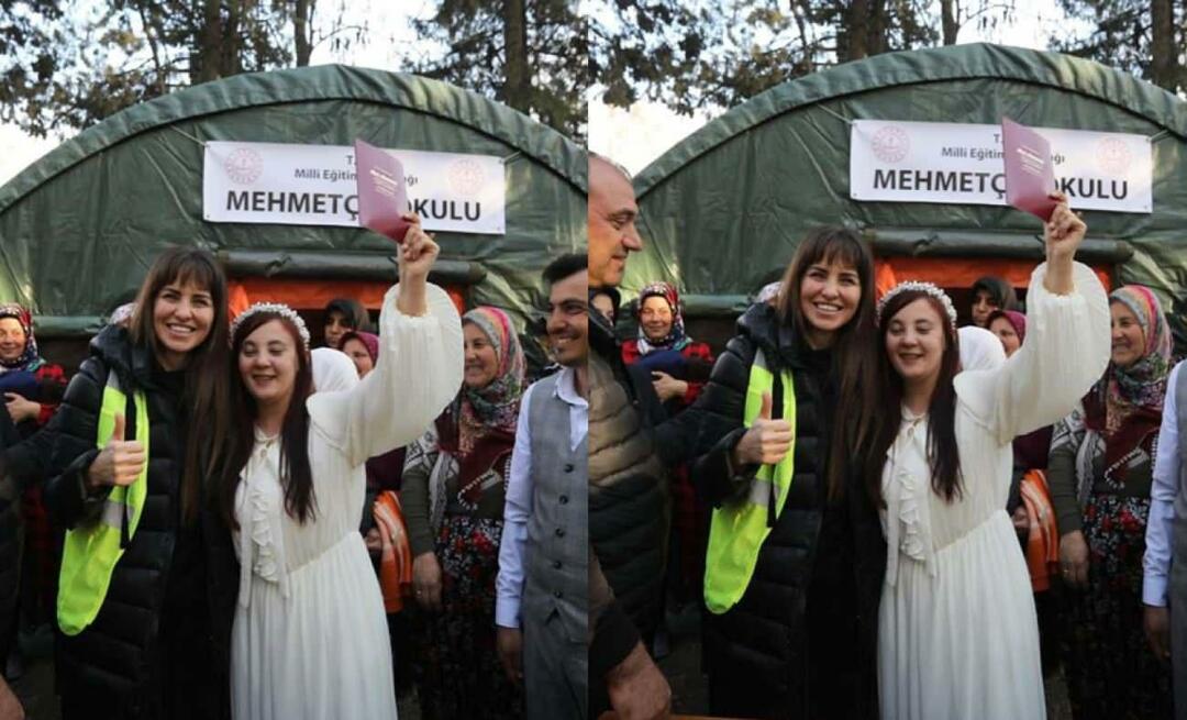 Dijeljenje emocija od Aslı Tandoğan! Osoba koja je preživjela potres postala je svjedokom vjenčanja para