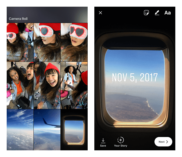 Instagram sada omogućuje prijenos slika i videozapisa snimljenih prije više od 24 sata u Stories.