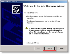 Windows Add Hardware Izbornik