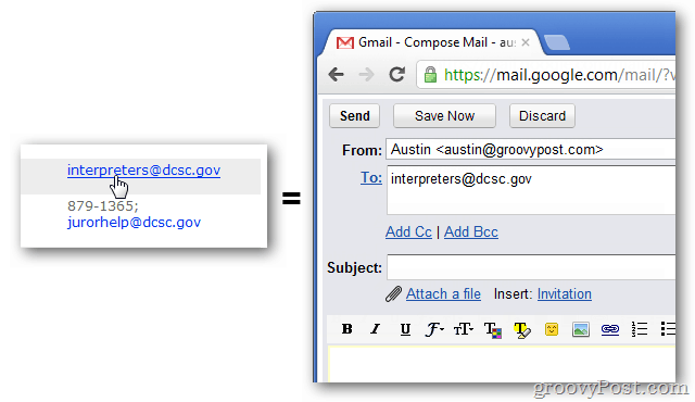 Gmail zadani Chrome putem e-pošte