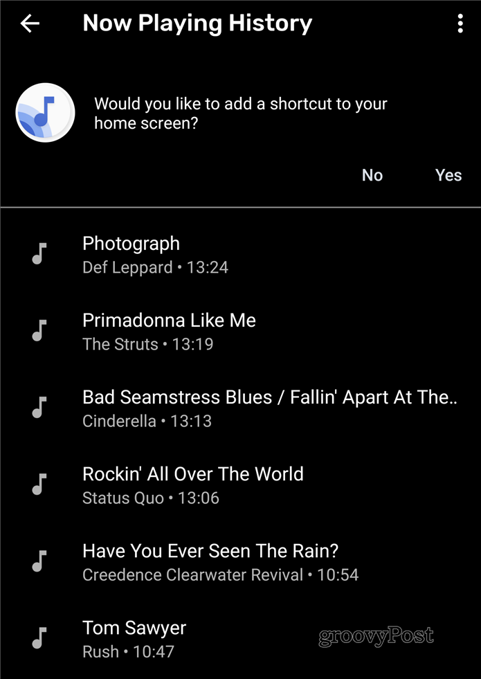 Sada se reproducira popis pjesama Google Pixel