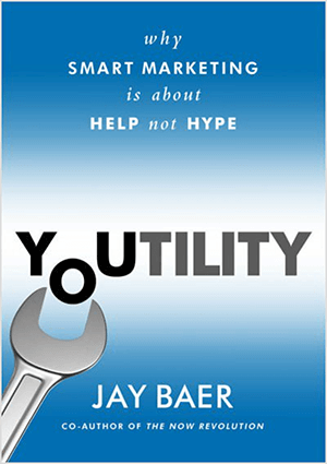 Ovo je snimka zaslona naslovnice knjige za Youtility, autora Jaya Baera.
