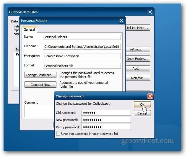 Kako zaštititi lozinkom Outlook PST datoteke
