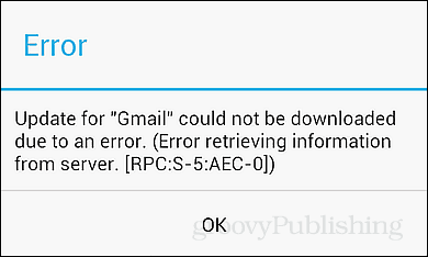 2 načina da riješite RPC: S-5: AEC-0 Android Error
