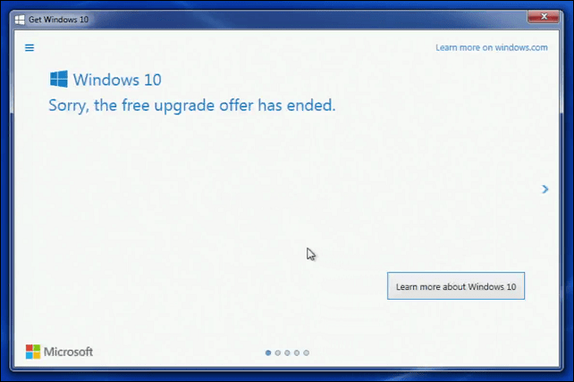 Microsoft preporučuje kupcima da kontaktiraju podršku za nadogradnje sustava Windows 10, a ne dovršava rok