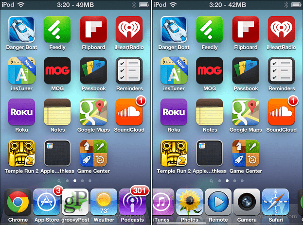Pet ikona podnožja za iOS