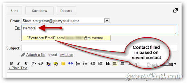 Kako koristiti e-poštu za slanje podataka na vašu Evernote bilježnicu