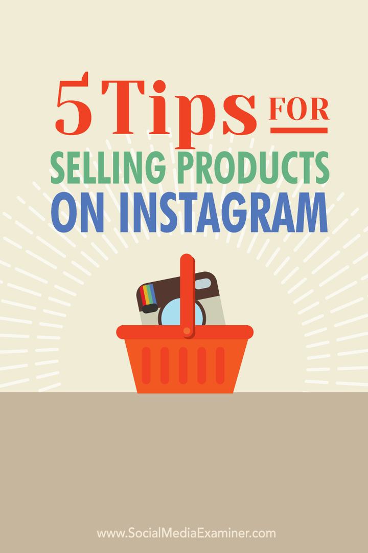savjeti za prodaju na instagramu