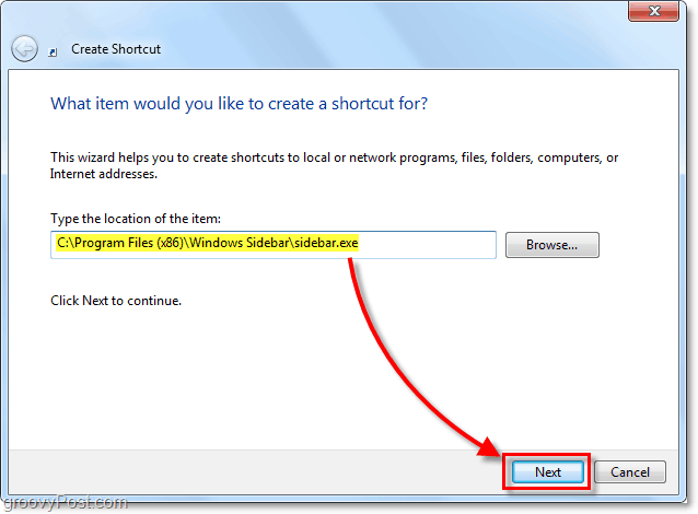 mjesto bočne trake u sustavu Windows 7 za 32-bitni 64-bitni