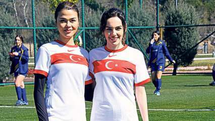 Yağmur Tanrısevsin i Aslıhan Karalar odigrali su posebnu utakmicu sa ženskom nogometnom reprezentacijom!