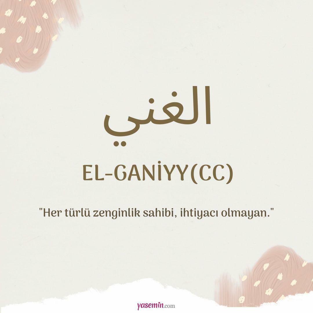 Što znači Al-Ganiyy (c.c)?