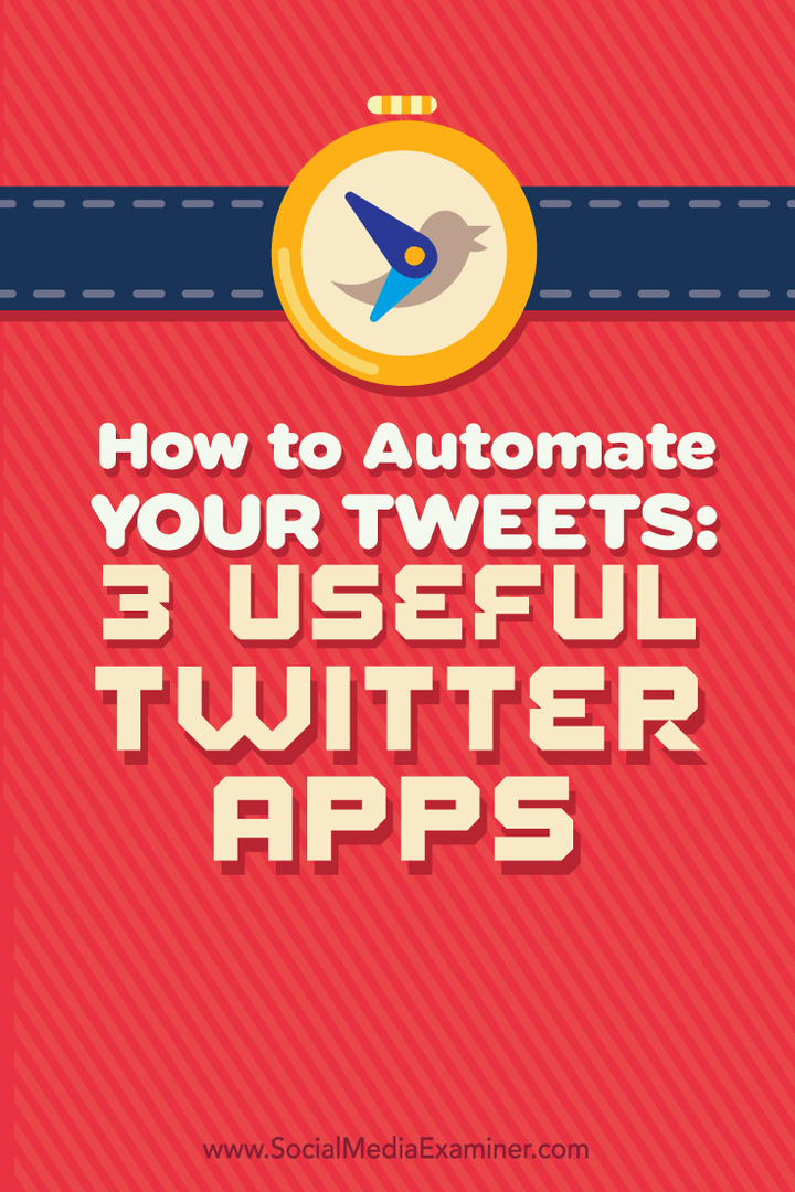 Kako automatizirati svoje tweetove: 3 korisne Twitter aplikacije: Ispitivač društvenih medija