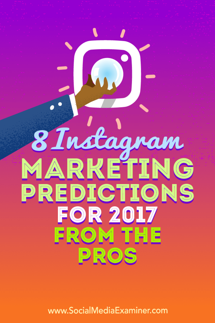 8 Instagram marketinških predviđanja za 2017. godinu od profesionalaca: Ispitivač društvenih medija