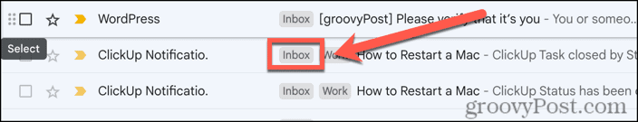 gmail inbox oznaka