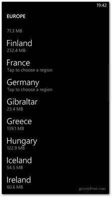Windows Phone 8 karte dostupnih zemalja