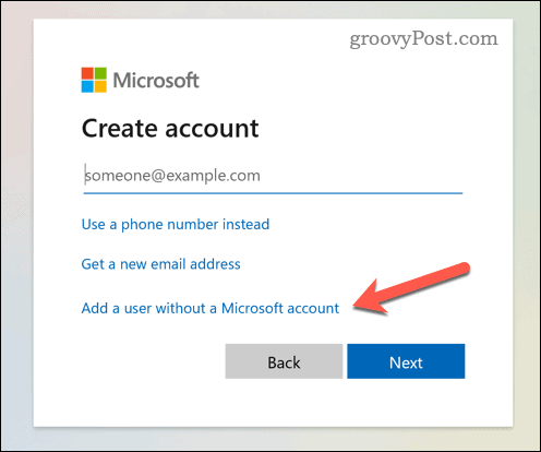 Dodajte lokalni korisnički račun na Windows 11