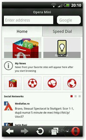 opera mini smart stranica 1