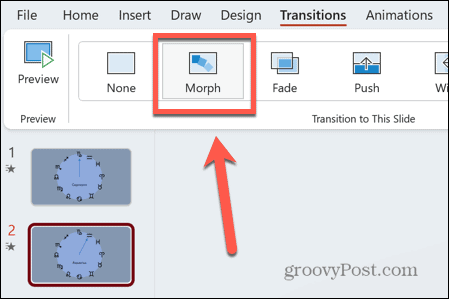 PowerPoint ikona transformacije