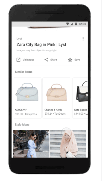 Google je predstavio dvije nove značajke, Ideje za stil i slične stavke, u Googleovu aplikaciju za Android i mobilni web za pretraživanje modnih slika.