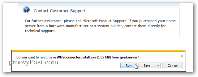 Kako dodati klijentsko računalo sa sustavom Windows 7 na Windows kućni poslužitelj [verzija 1]