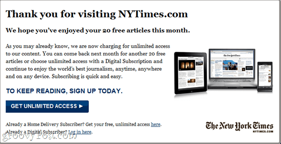 zaobići NYtimes Paywall