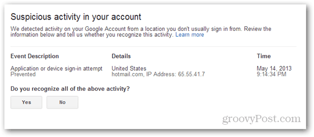 gmail sumnjive aktivnosti na vašem računu