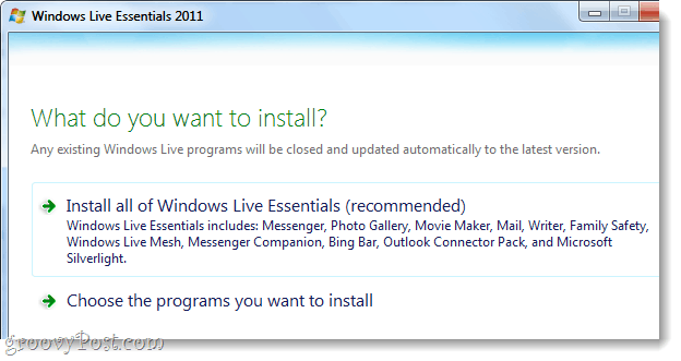 Kako preuzeti offline instalacijski program za Windows Live Essentials 2011