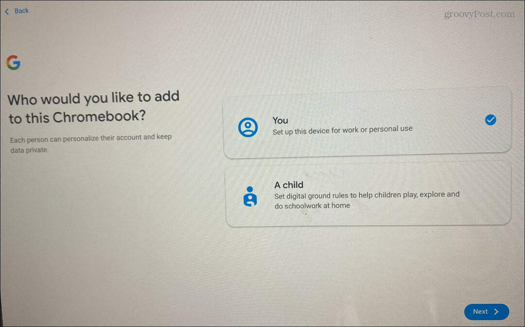 Kako dodati korisnika na Chromebook