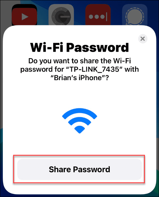 Podijelite Wi-Fi lozinku na iPhoneu
