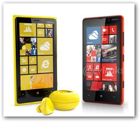 evleaks Lumia 820 Lumia 920 sprijeda