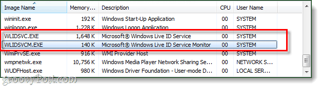 Windows usluge wlidsvc.exe wlidsvcm.exe