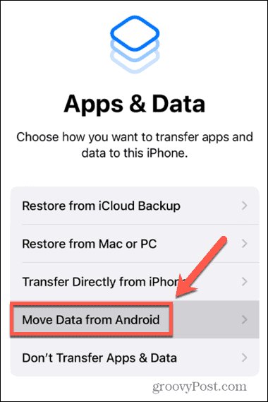 iphone premjesti podatke s androida