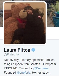 Twitter profil Laure Fitton.
