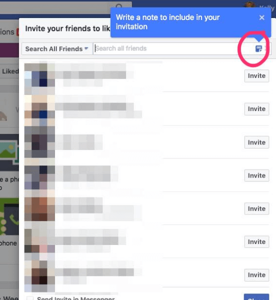 Facebook je dodao opciju da uvrsti personaliziranu bilješku s pozivnicama da lajkaju stranicu.