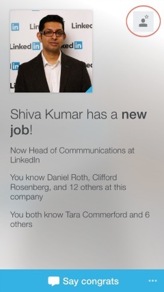 LinkedIn Connected omogućuje vam lako održavanje kontakta s onima koje već znate.