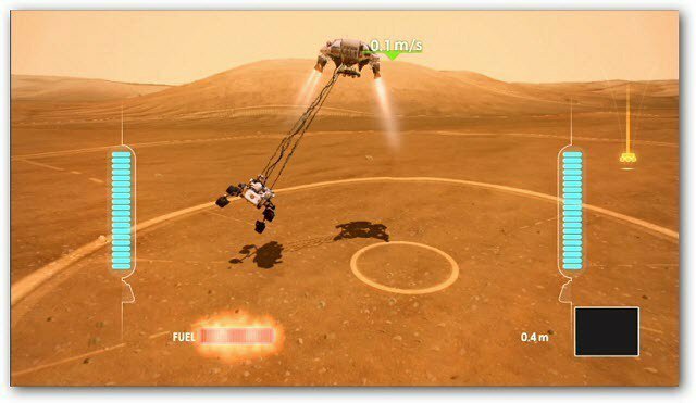 Kinect Mars Rover slijetanje