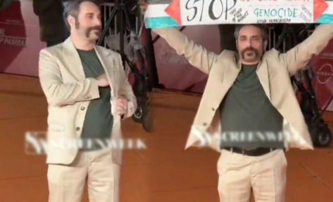 Hvalevrijedan potez talijanskog glumca! Na filmskom festivalu otvorio je transparent potpore Palestincima