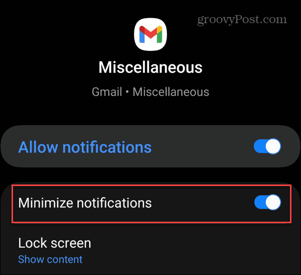 Minimizirajte obavijesti na statusnoj traci Androida