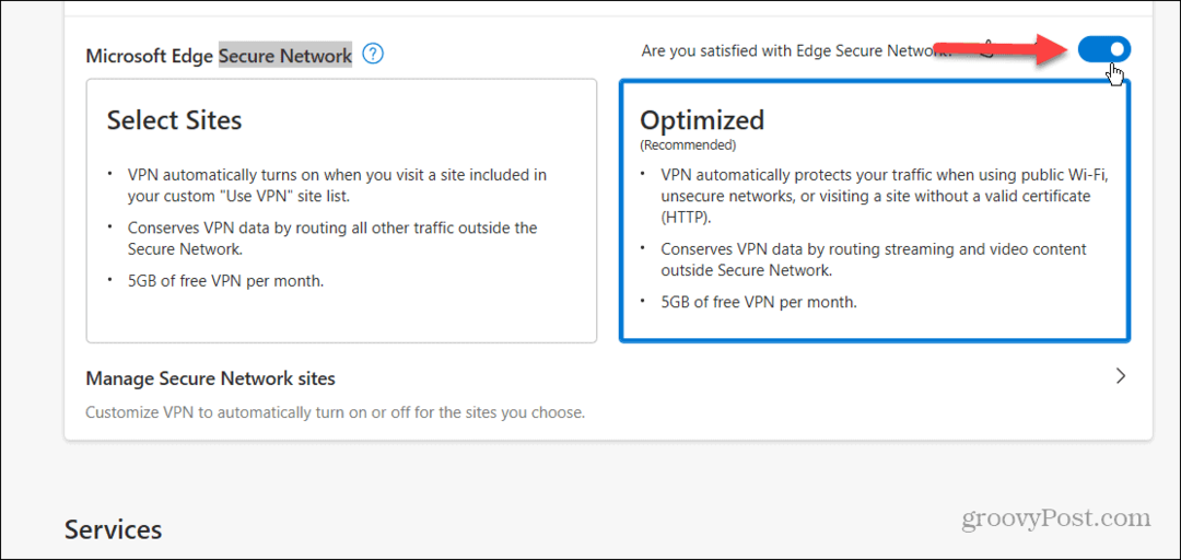 Kako omogućiti i koristiti Microsoft Edge VPN