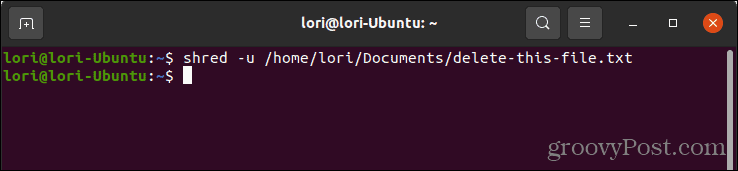 Sigurno izbrišite datoteku pomoću naredbe shred u Linuxu