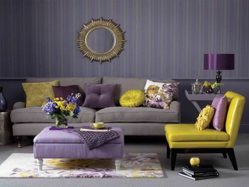 Moderni prijedlozi za uređenje doma s ljubičastom bojom