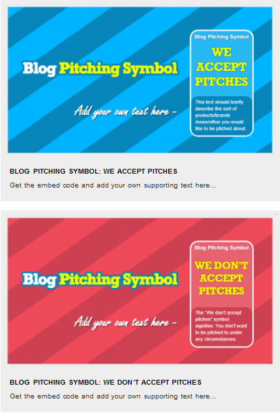 blog pitching simbol