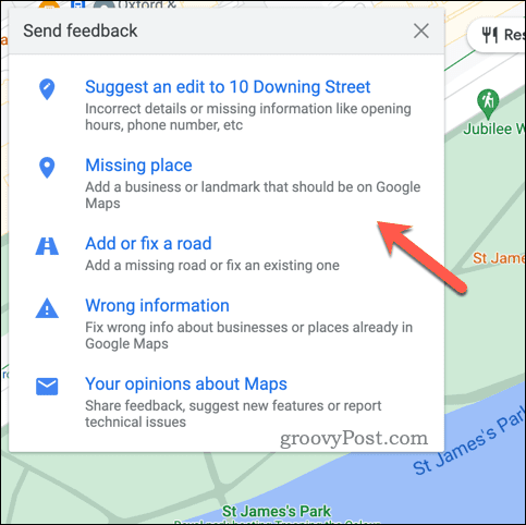 Pošaljite povratne informacije za Google karte
