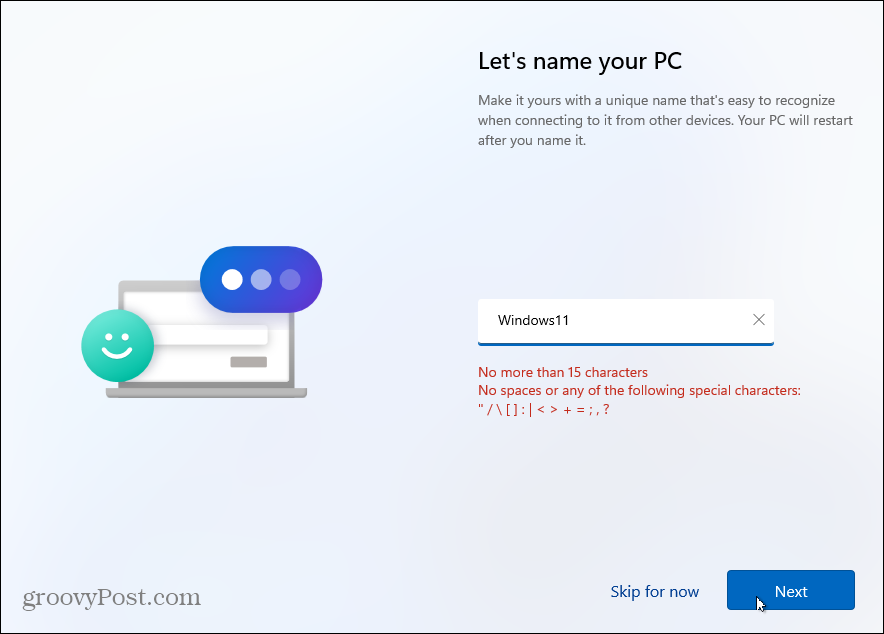 Imenujte Windows 11 računalo