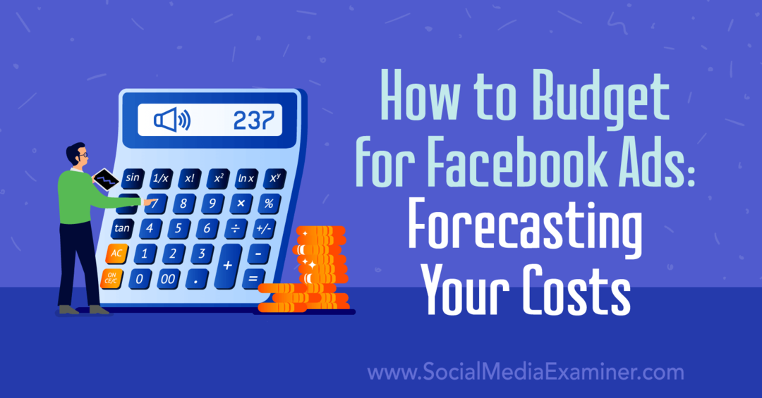 Kako financirati oglase za Facebook: Predviđanje troškova: Ispitivač društvenih medija