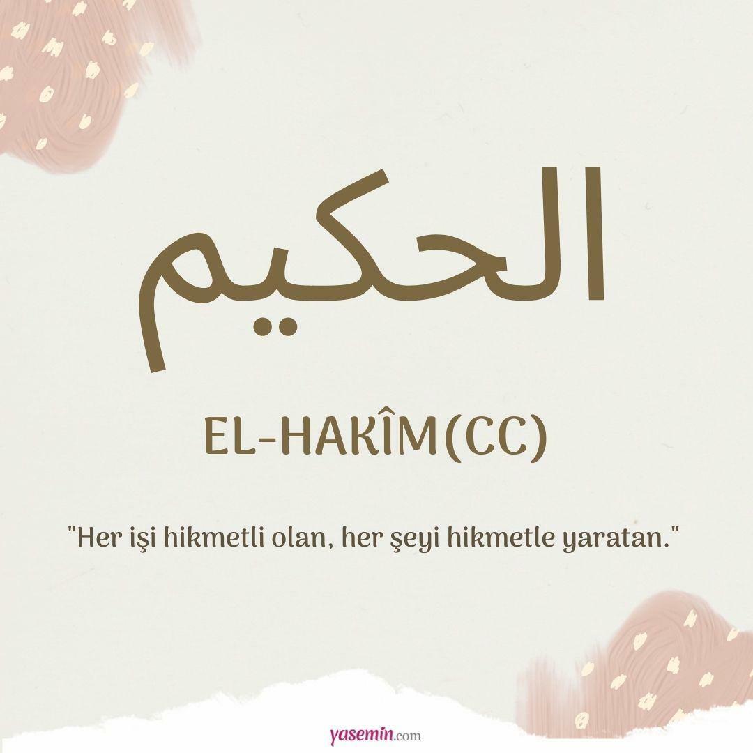 Šta znači al-Hakim (cc)?