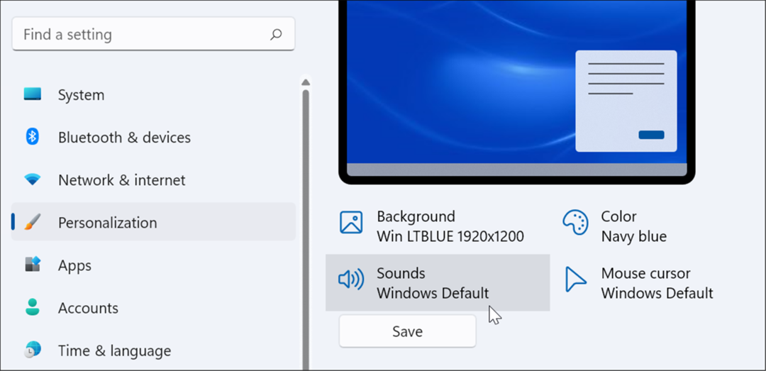 postavke upravljaju zvukovima sustava na Windows 11