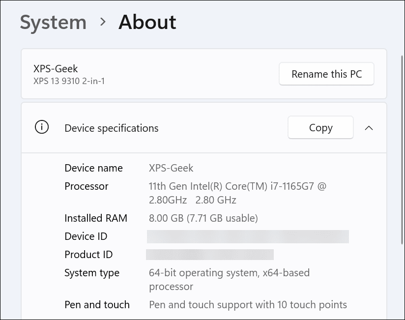 Pronađite svoju Intel CPU generaciju na Windows 11